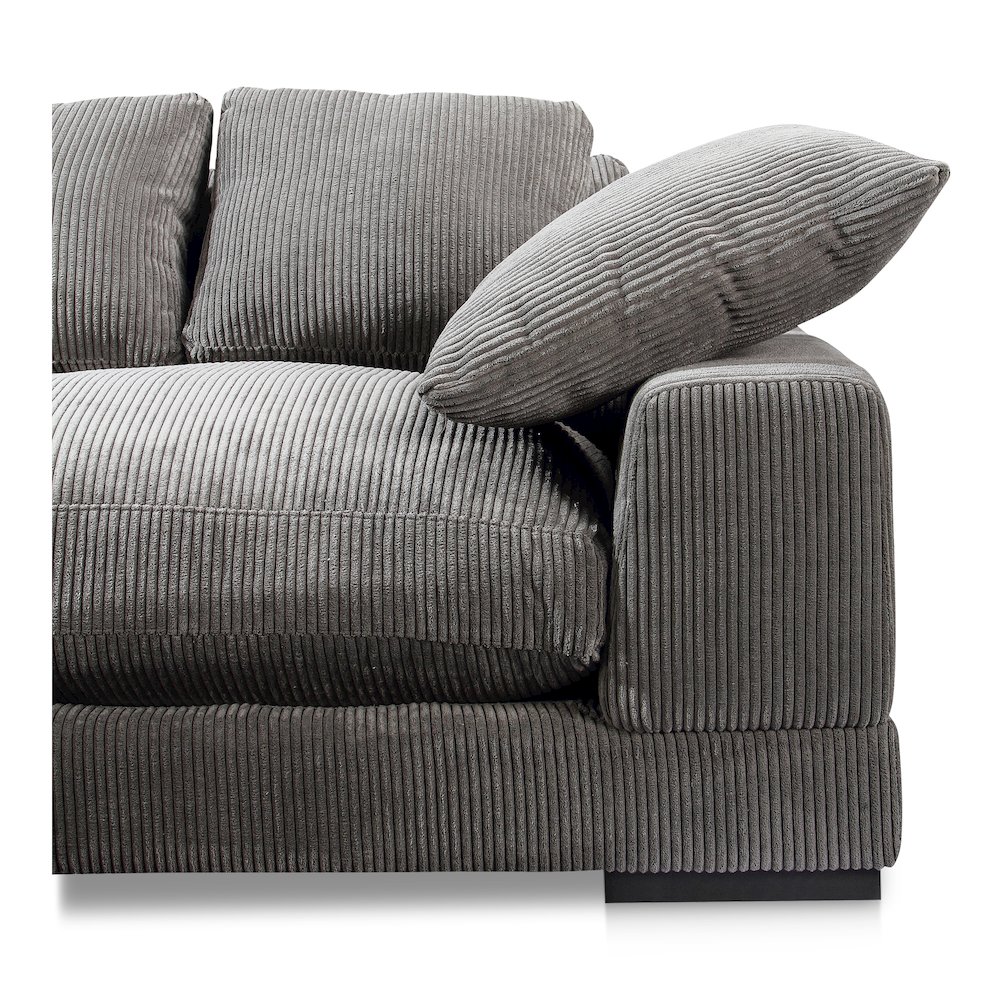 Plunge Large Sectional Charcoal
