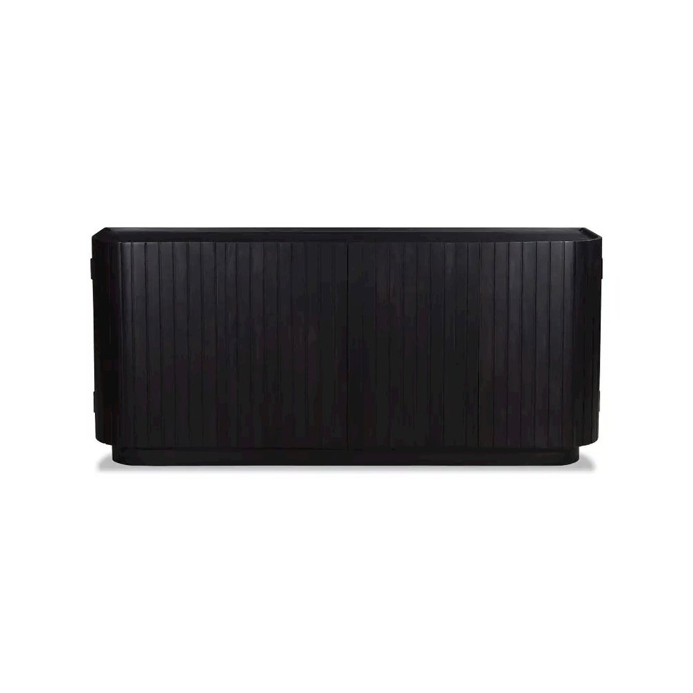 Povera 4 Door Sideboard Black