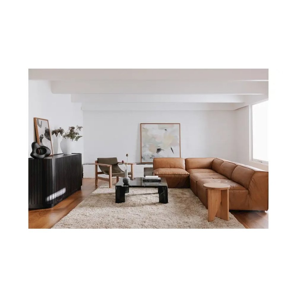 Povera 4 Door Sideboard Black