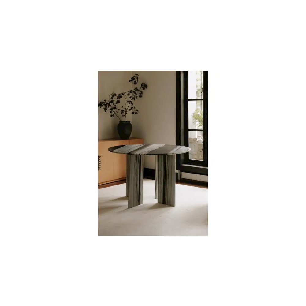 Celia Round Dining Table Panda Marble