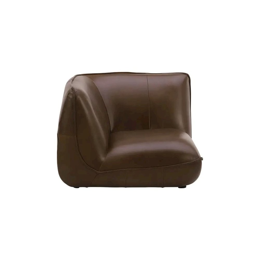Zeppelin Leather Corner Chair Toasted Hickory