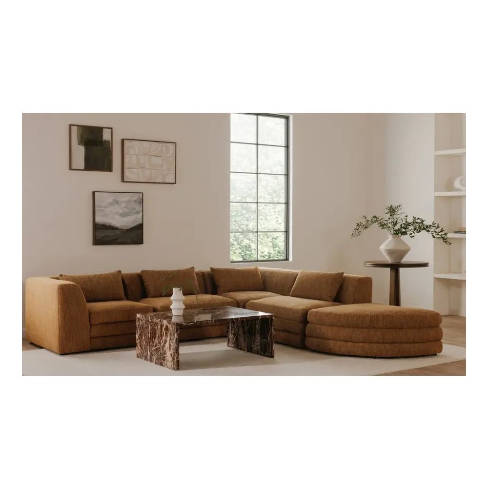 Lowtide Alcove Modular Sectional Amber Glow