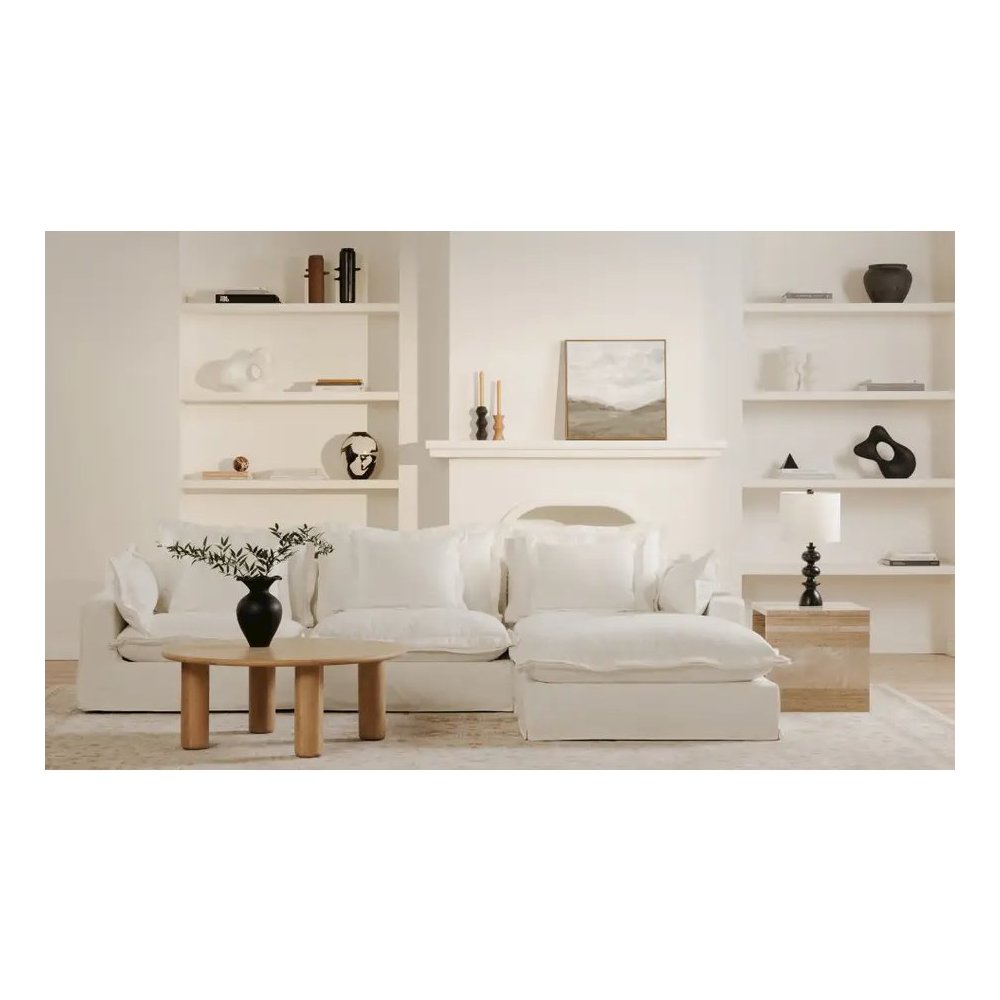 Olivia Ottoman White