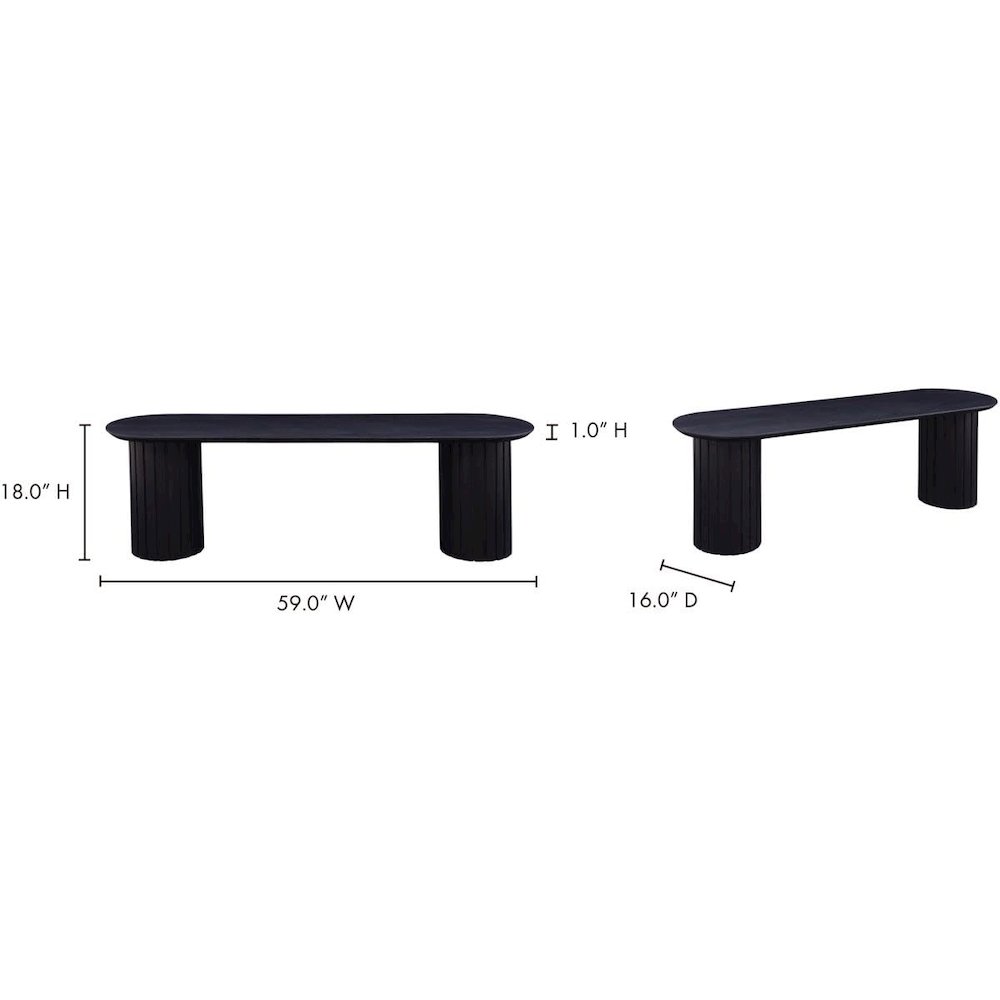 Povera Dining Bench Black