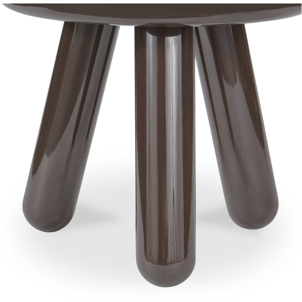 Joy Accent Table Dark Brown Lacquer