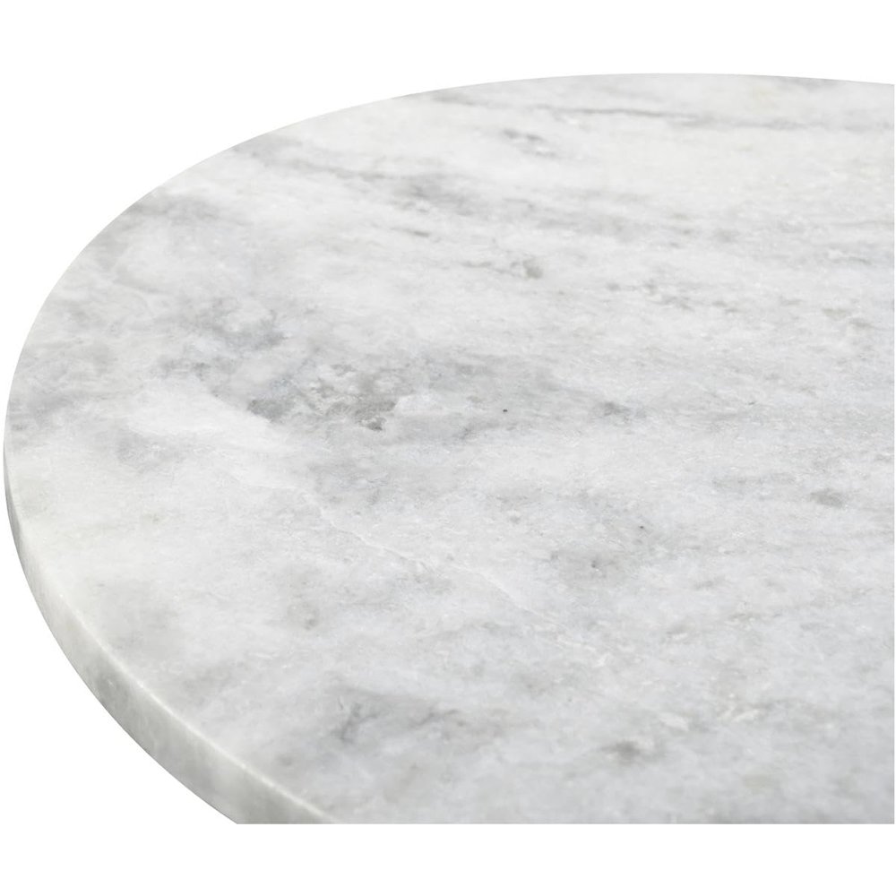 Evelyn Accent Table Ashen Gray Matrix Marble