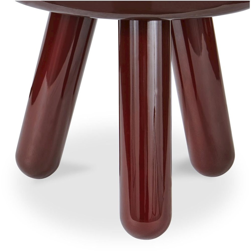 Joy Accent Table Deep Red Lacquer