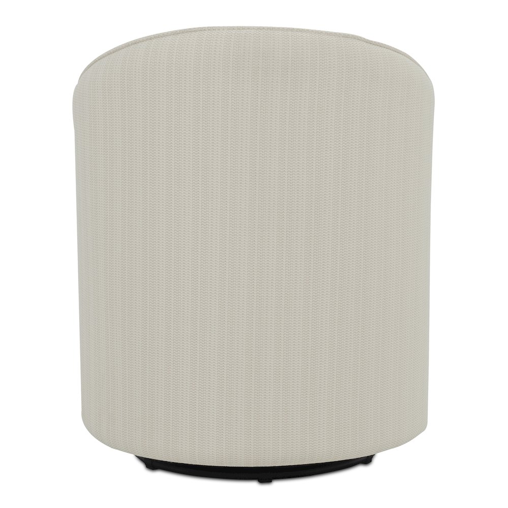 Sylvie Outdoor Swivel Dining Chair Cream