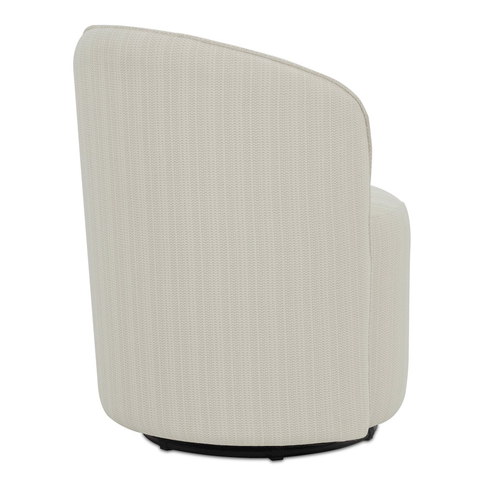 Sylvie Outdoor Swivel Dining Chair Cream