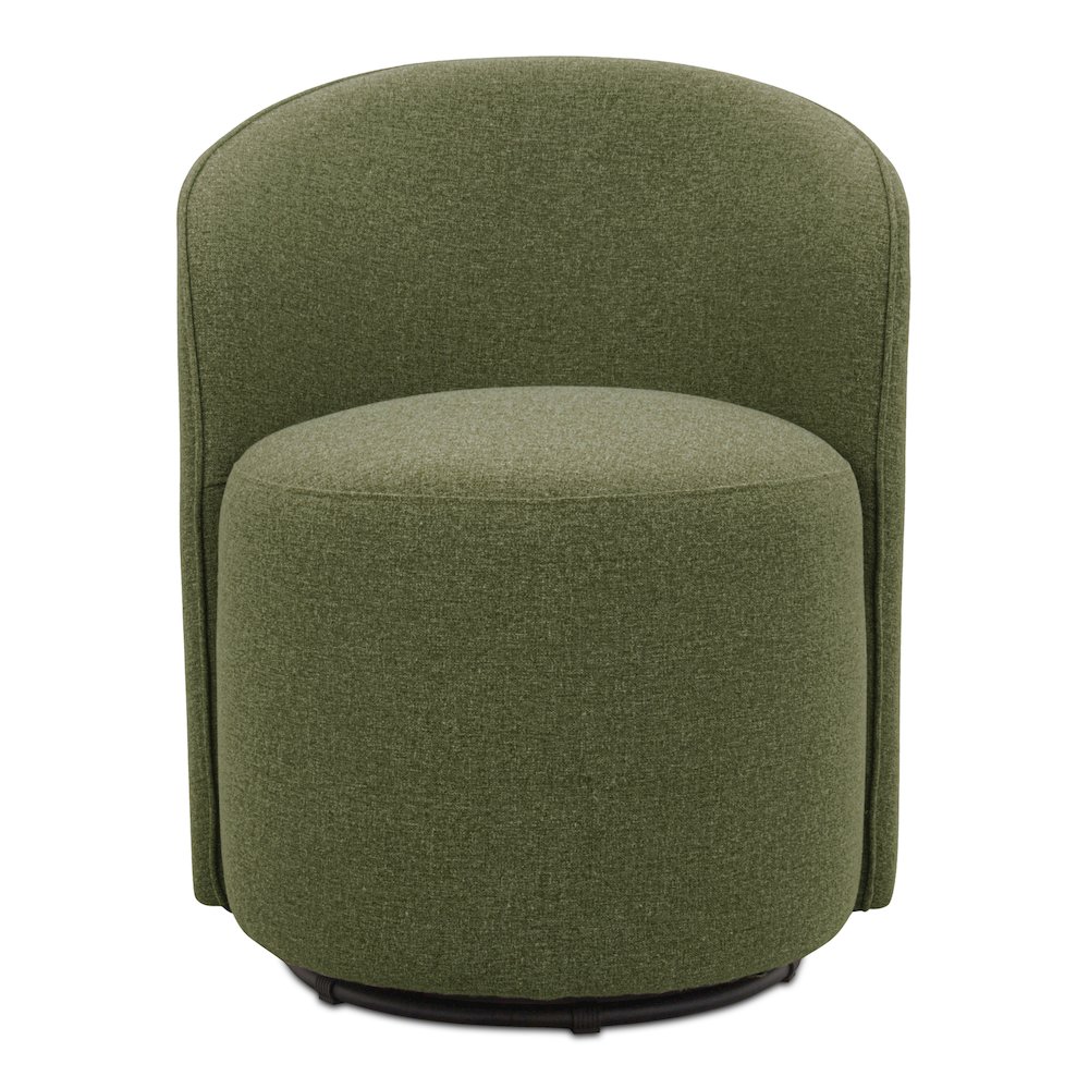 Sylvie Outdoor Swivel Dining Chair Green
