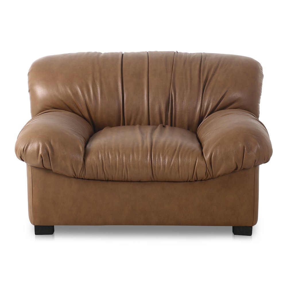 Halston Lounge Chair Tan Leather