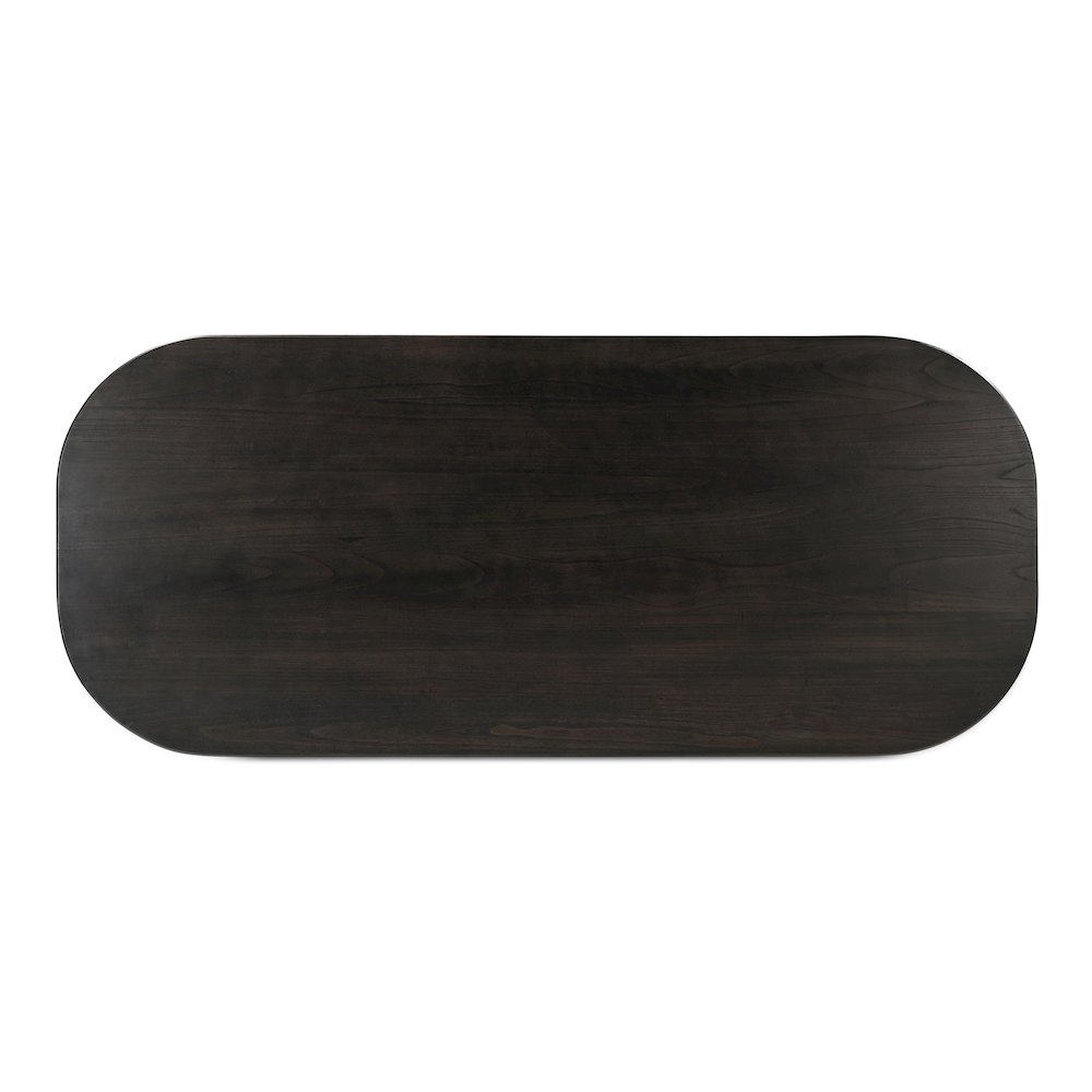 Glenn Oval Dining Table Dark Brown