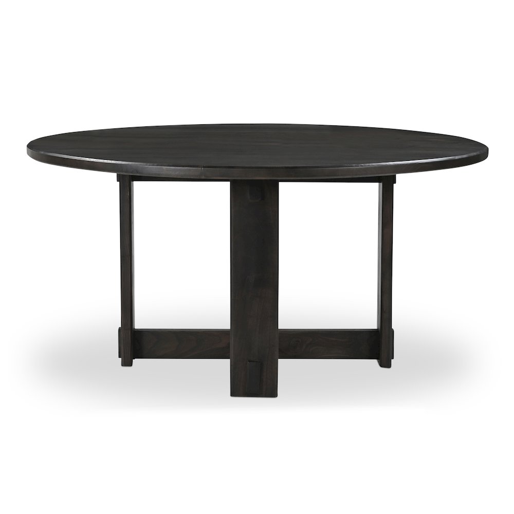 Glenn Round Dining Table Dark Brown