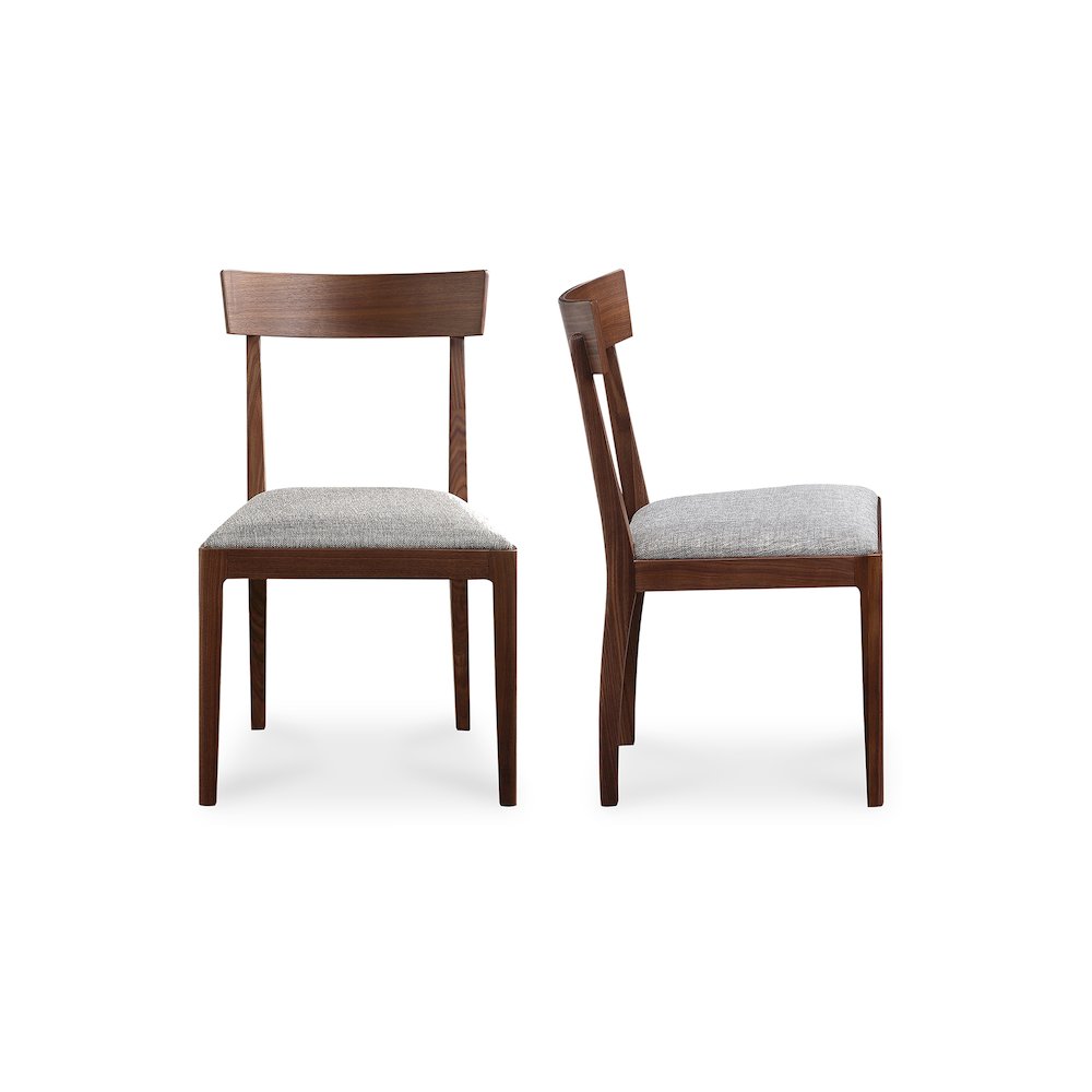 Leone Dining Chair Walnut Brown – Set Of Two