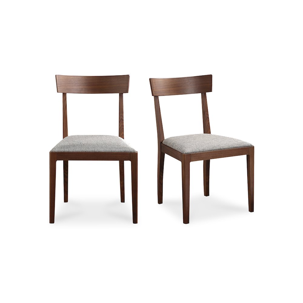 Leone Dining Chair Walnut Brown – Set Of Two
