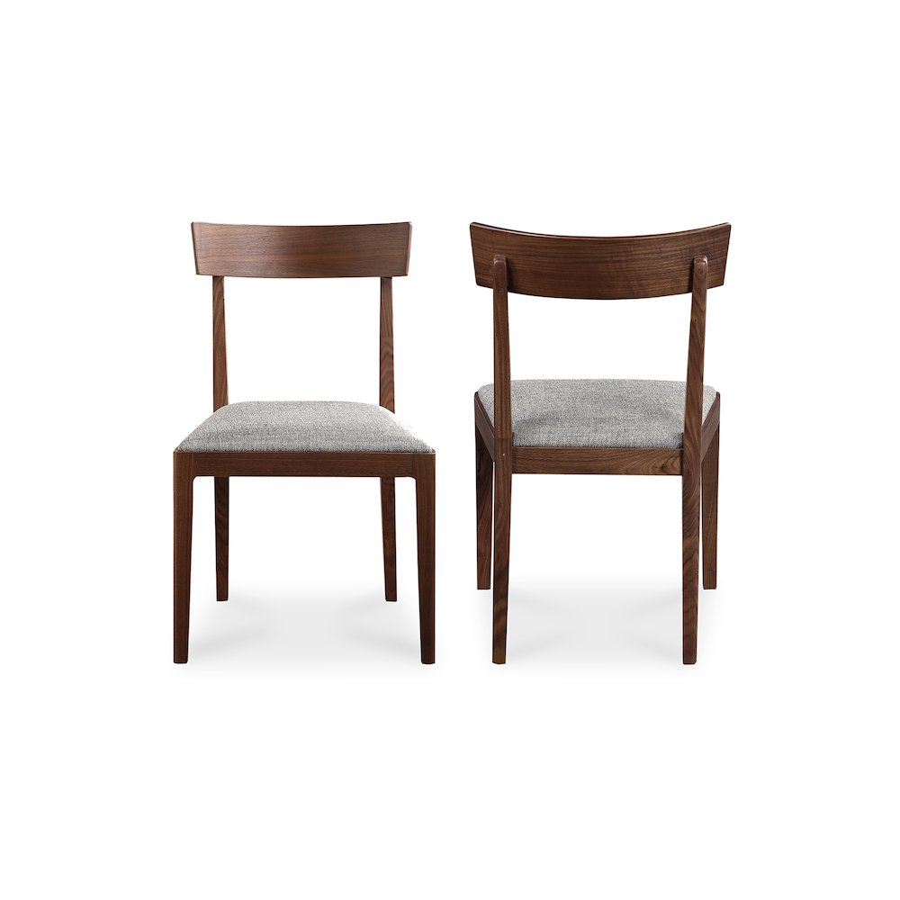 Leone Dining Chair Walnut Brown – Set Of Two