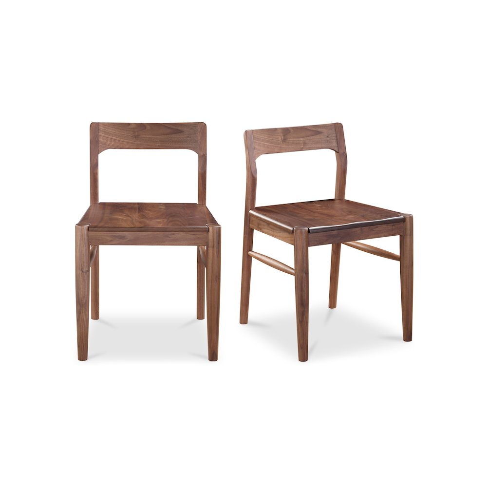 Owing Dining Chair Walnut Brown – Set Of Two