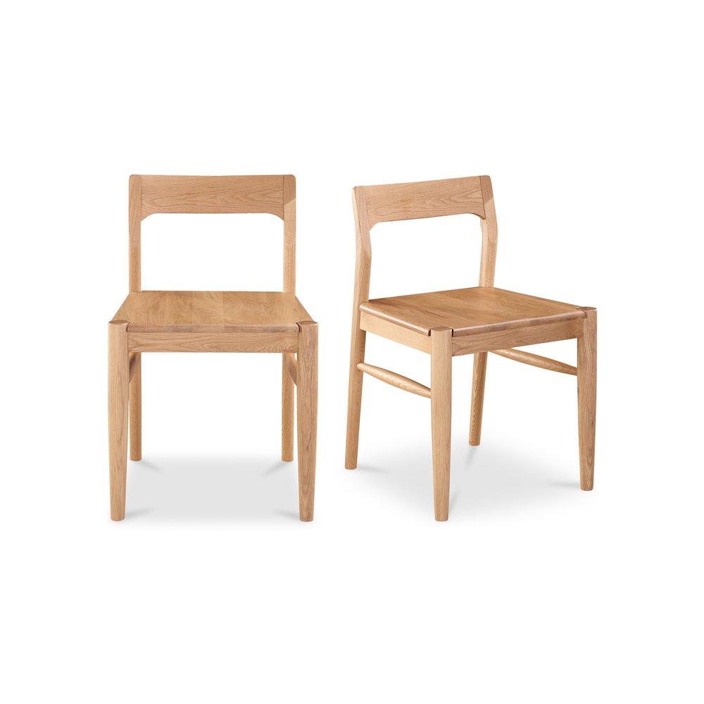 Owing Dining Chair Natural Oak – Set Of Two