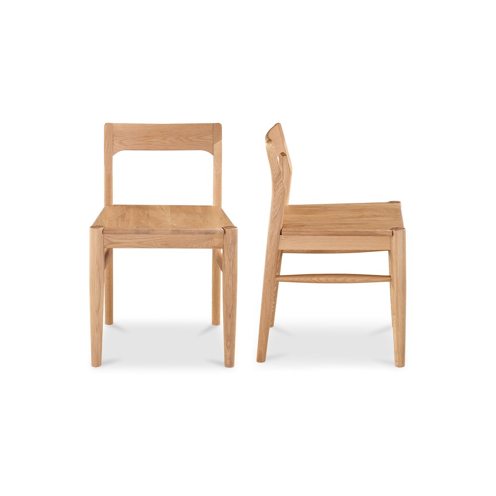 Owing Dining Chair Natural Oak – Set Of Two
