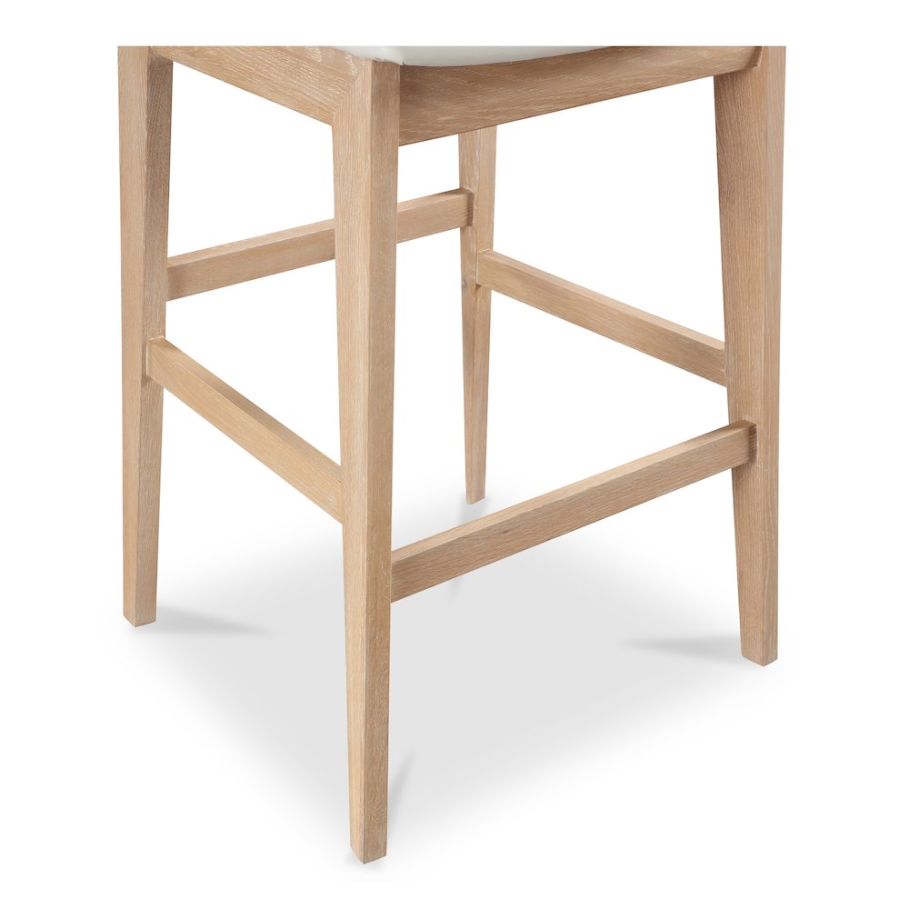 Deco Oak Barstool PVC White