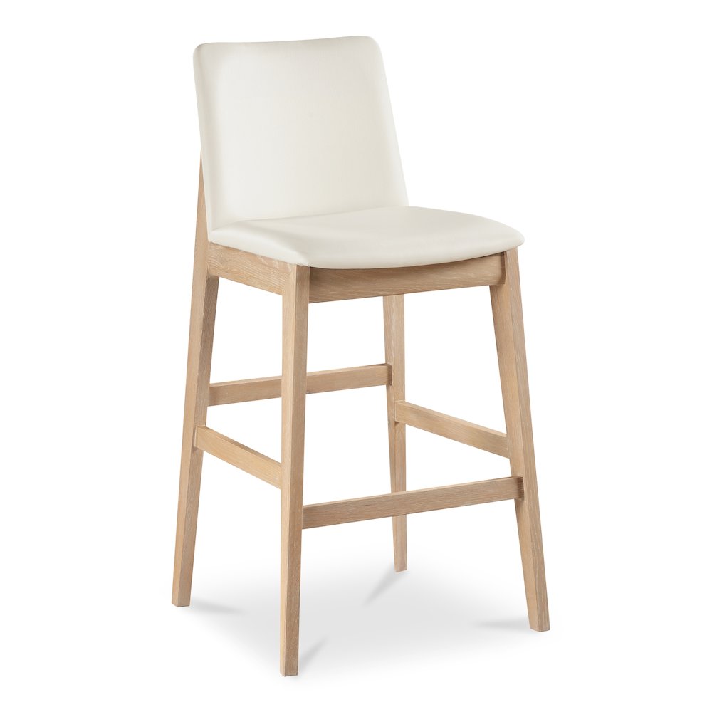 Deco Oak Barstool PVC White