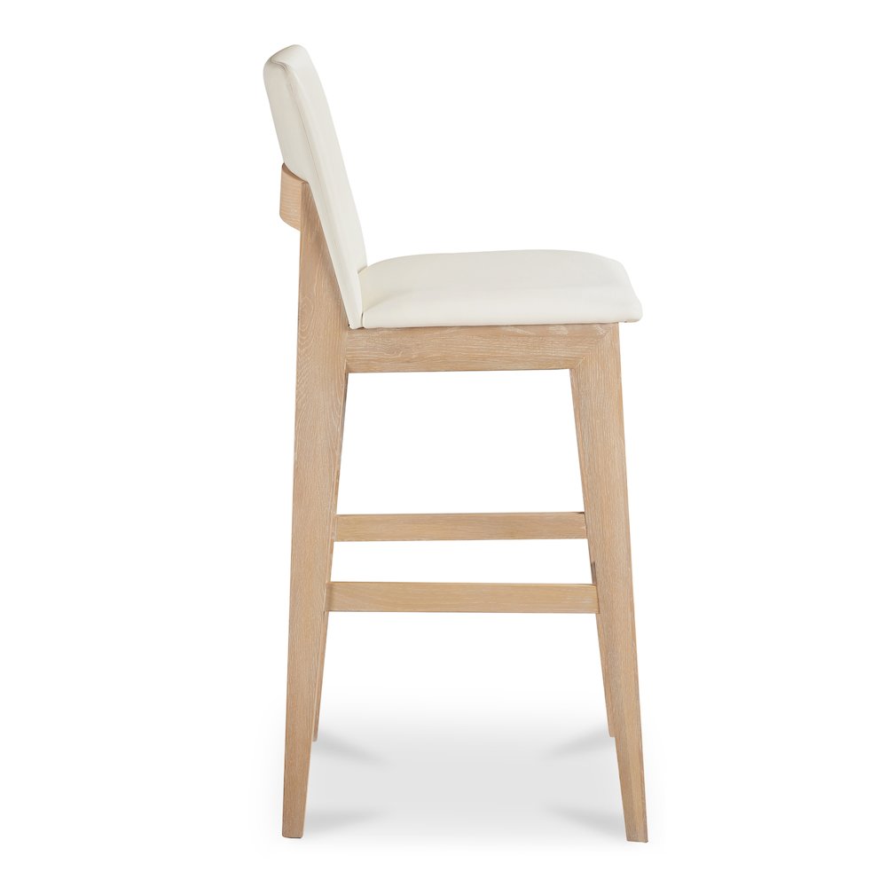 Deco Oak Barstool PVC White
