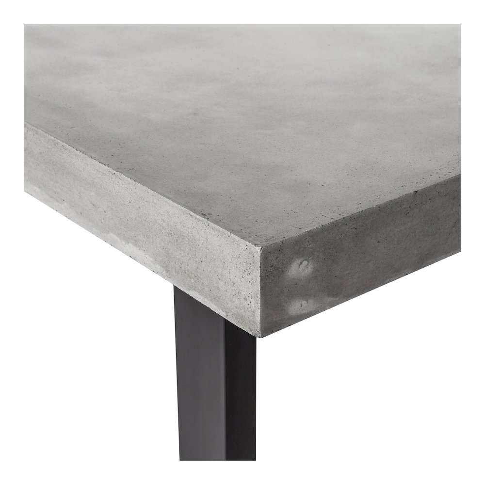 Jedrik Large Outdoor Dining Table Dark Grey