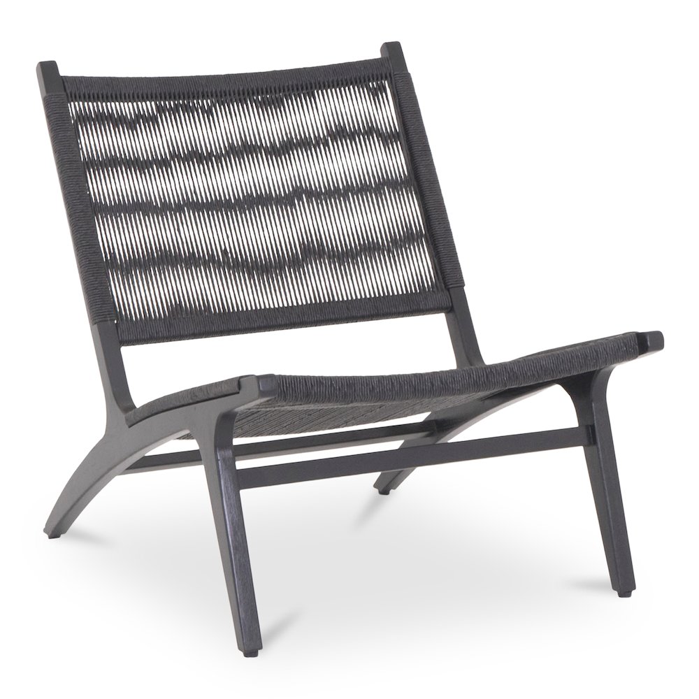 Palma Outdoor Lounge Chair Black