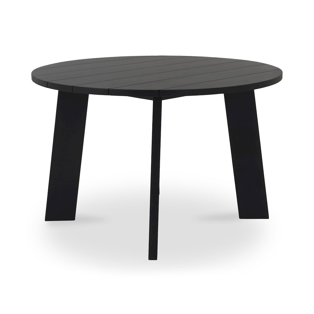Delta Round Outdoor Dining Table Black