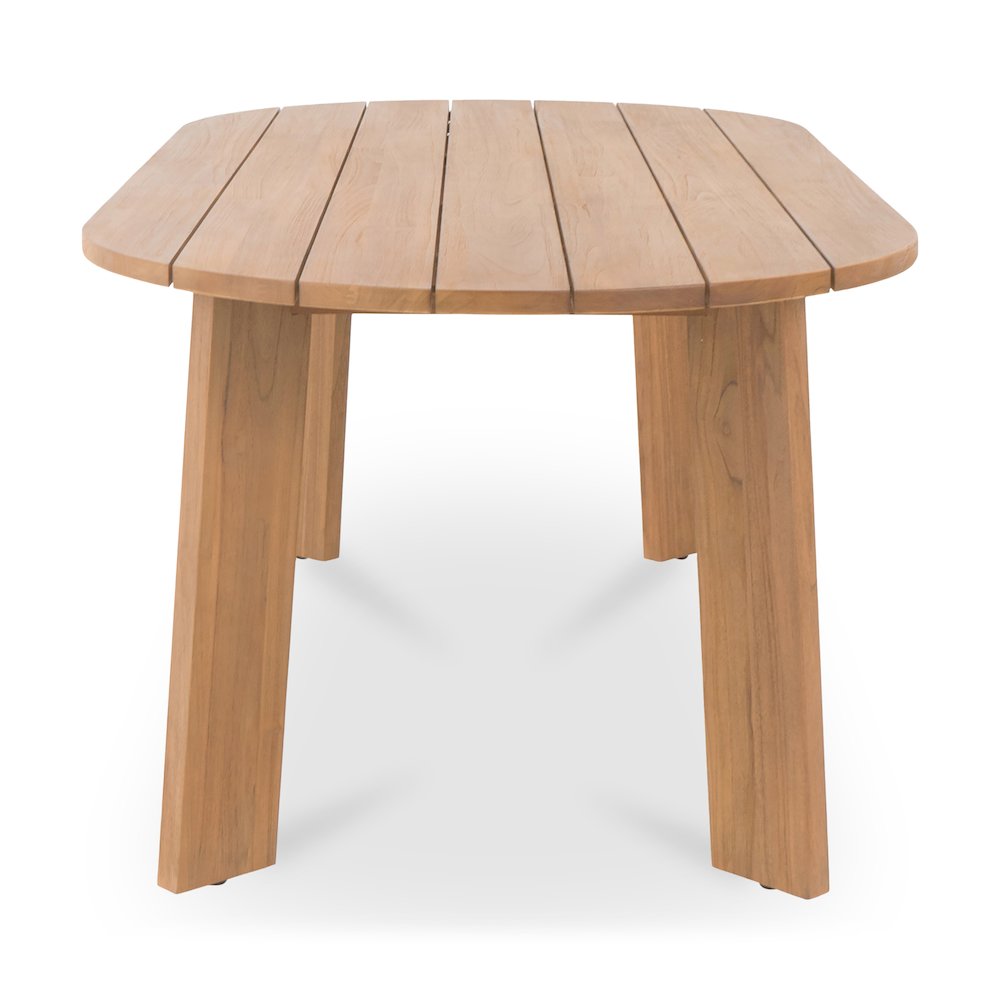 Delta Oval Outdoor Dining Table Natural