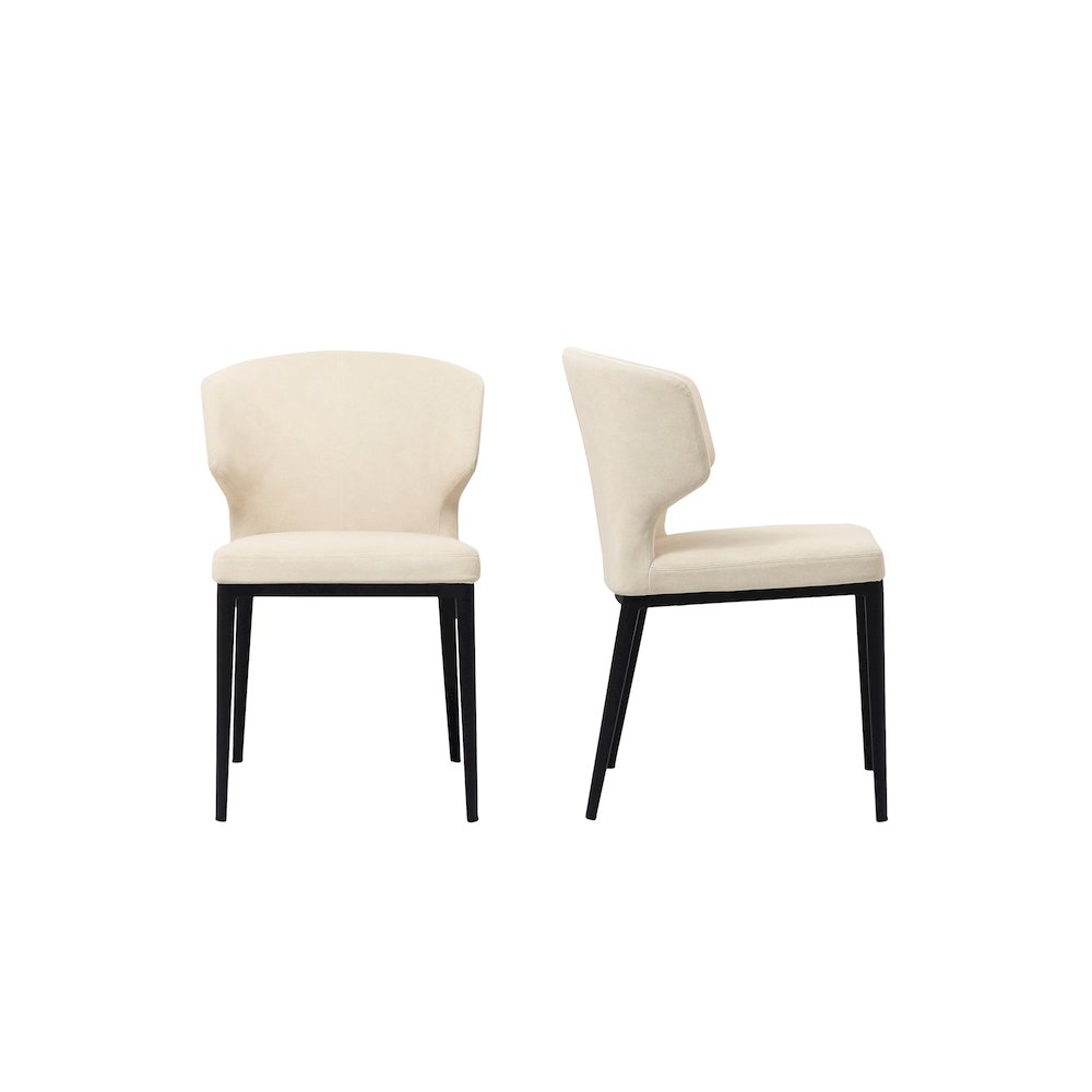 Delaney Dining Chair Warm Beige-Set of Two