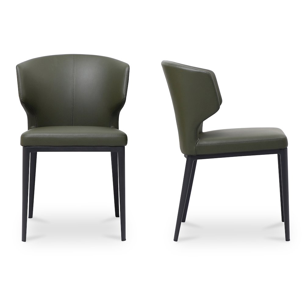 Delaney Dining Chair Dark Green-Set of Two