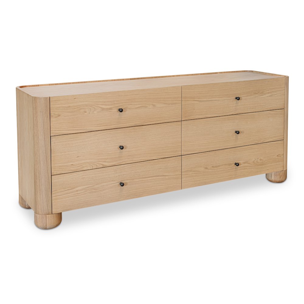 Gibson 6 Drawer Dresser Natural