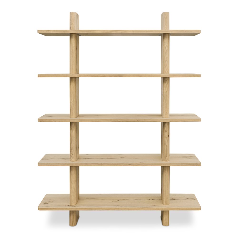 Casey Large Bookcase Rustic Oak
