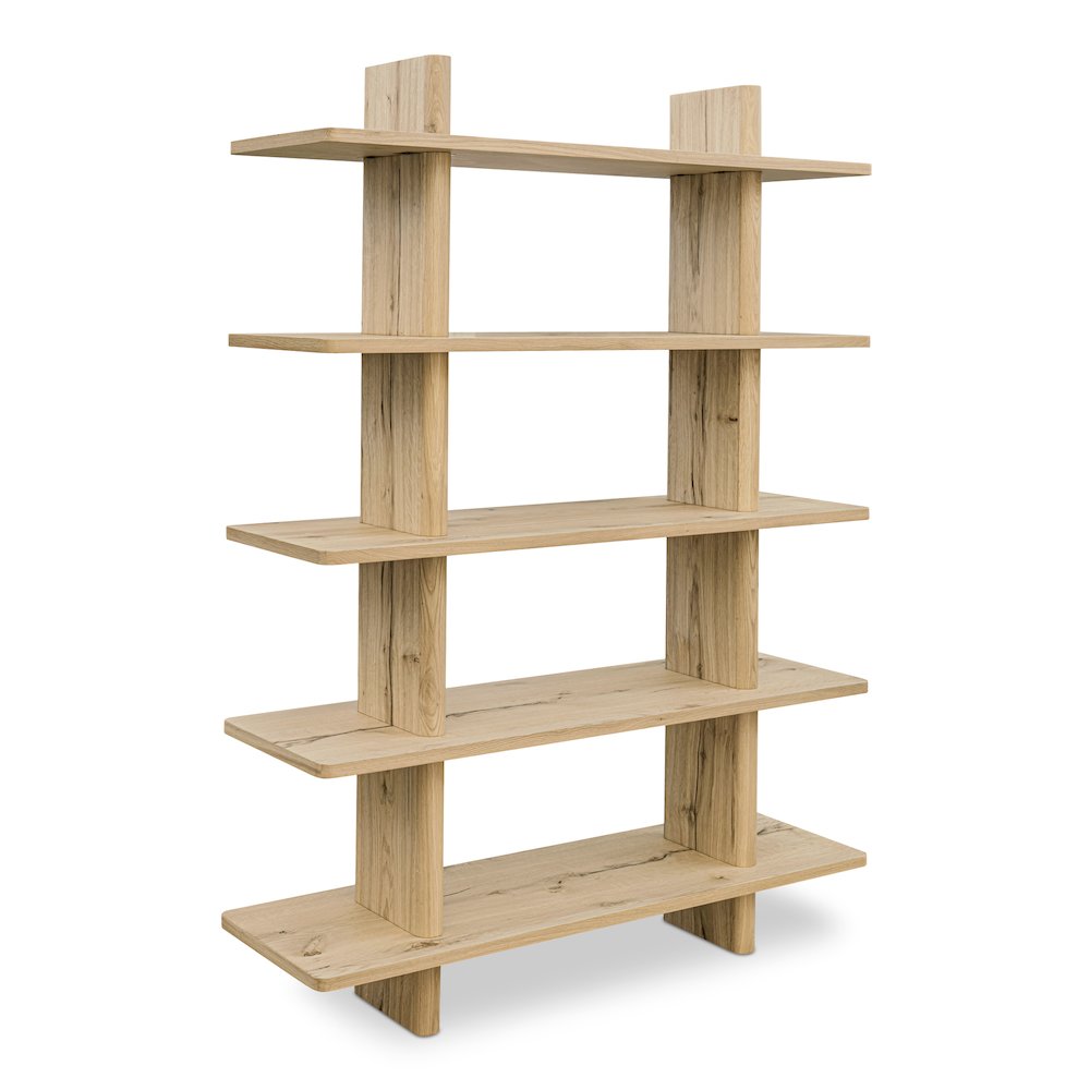 Casey Large Bookcase Rustic Oak