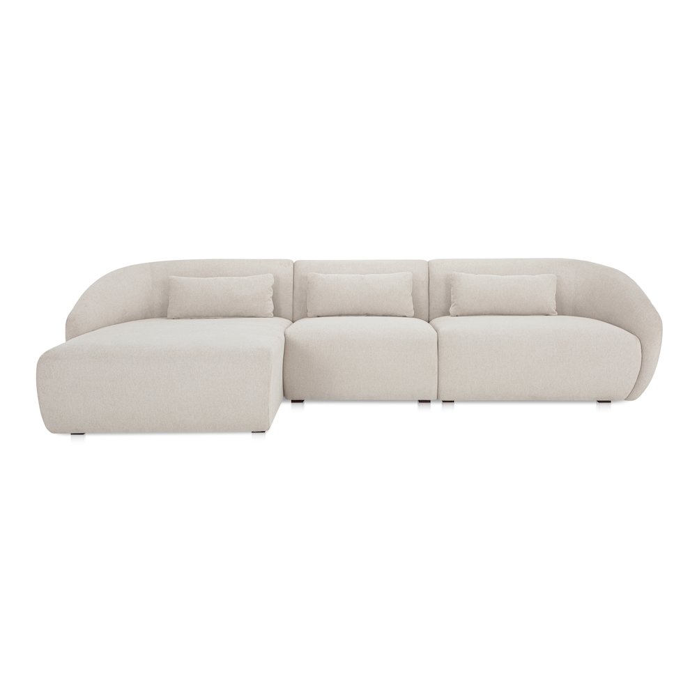 Amelia Lounge Modular Left Sectional Warm White