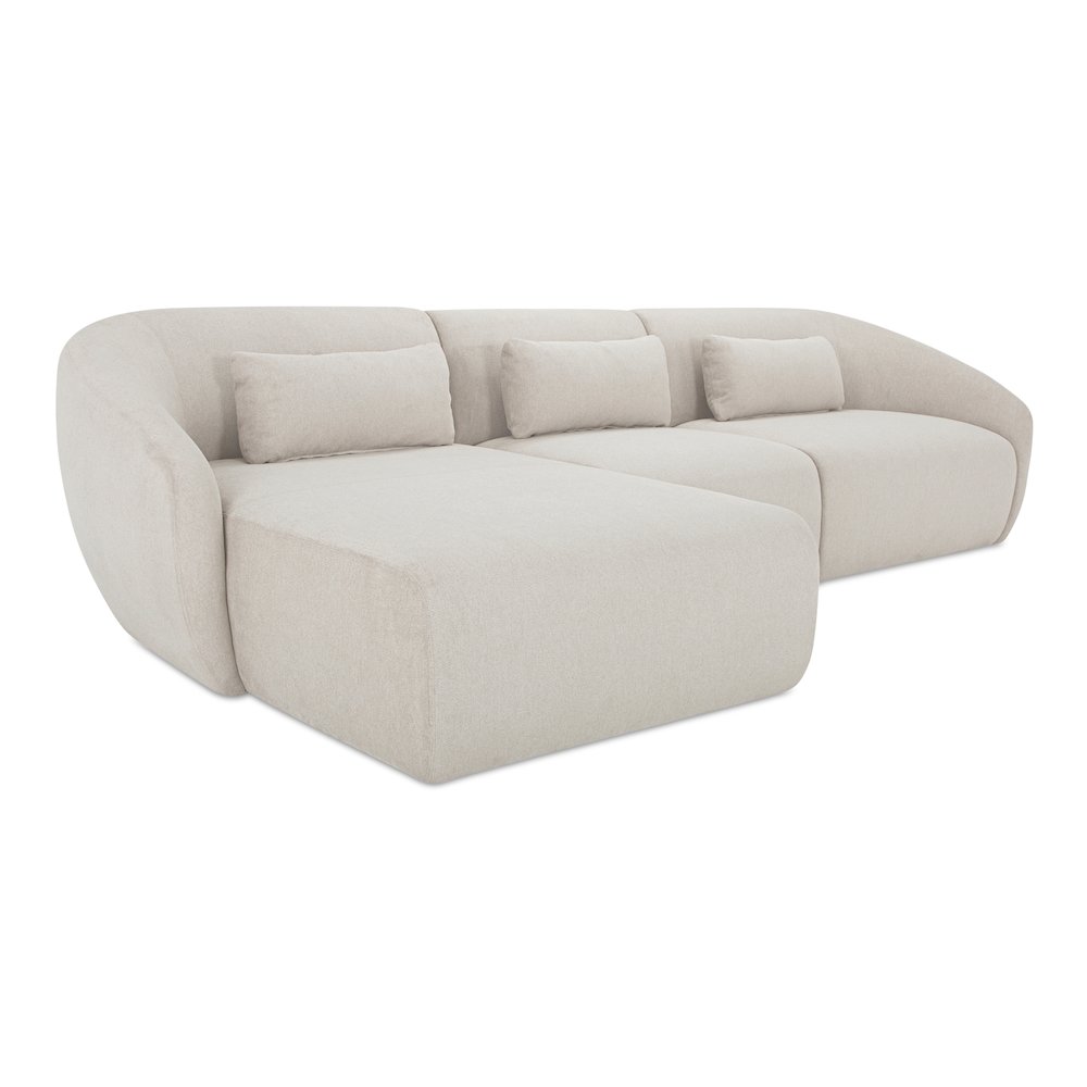 Amelia Lounge Modular Left Sectional Warm White