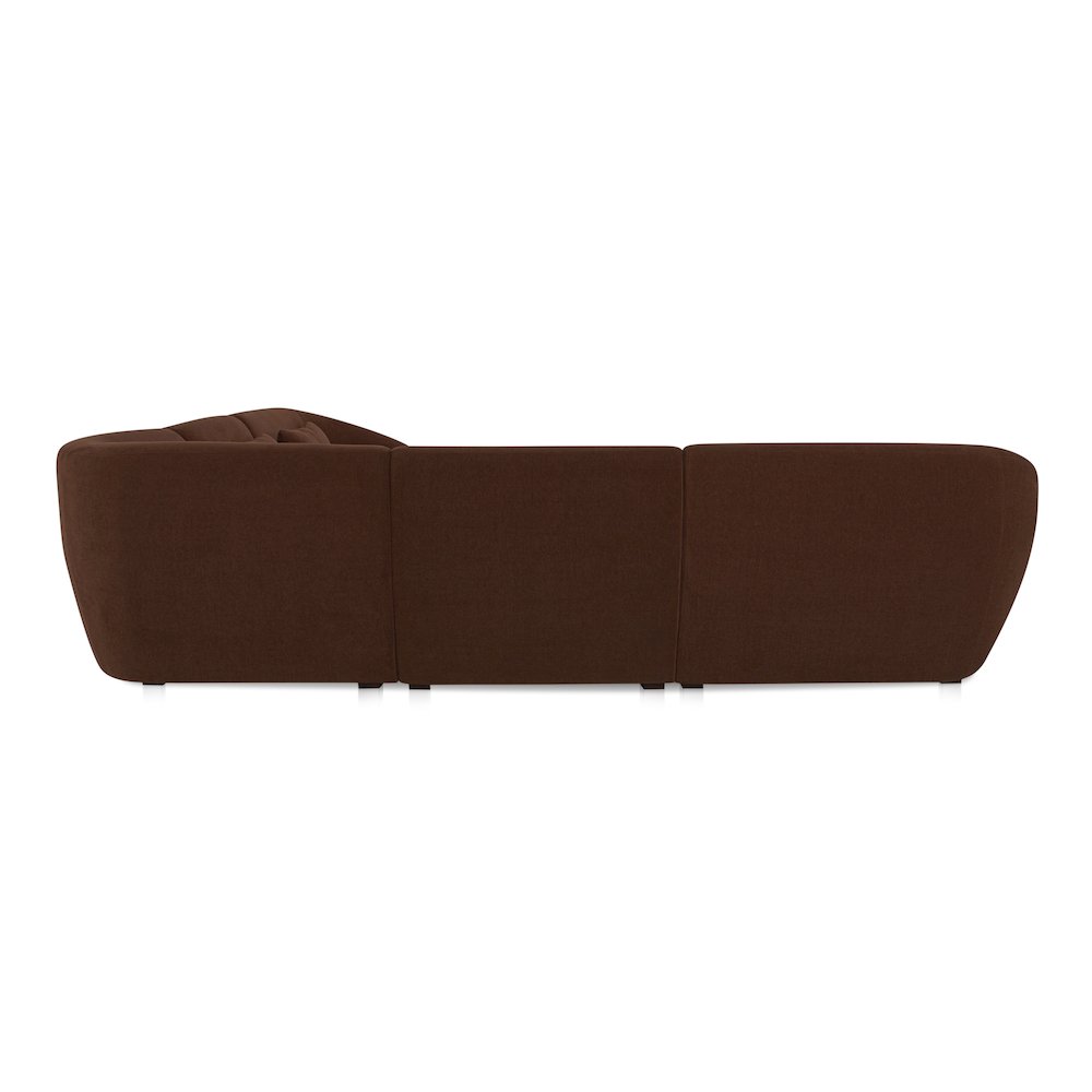 Amelia Classic L-Shaped Modular Left Sectional Chestnut