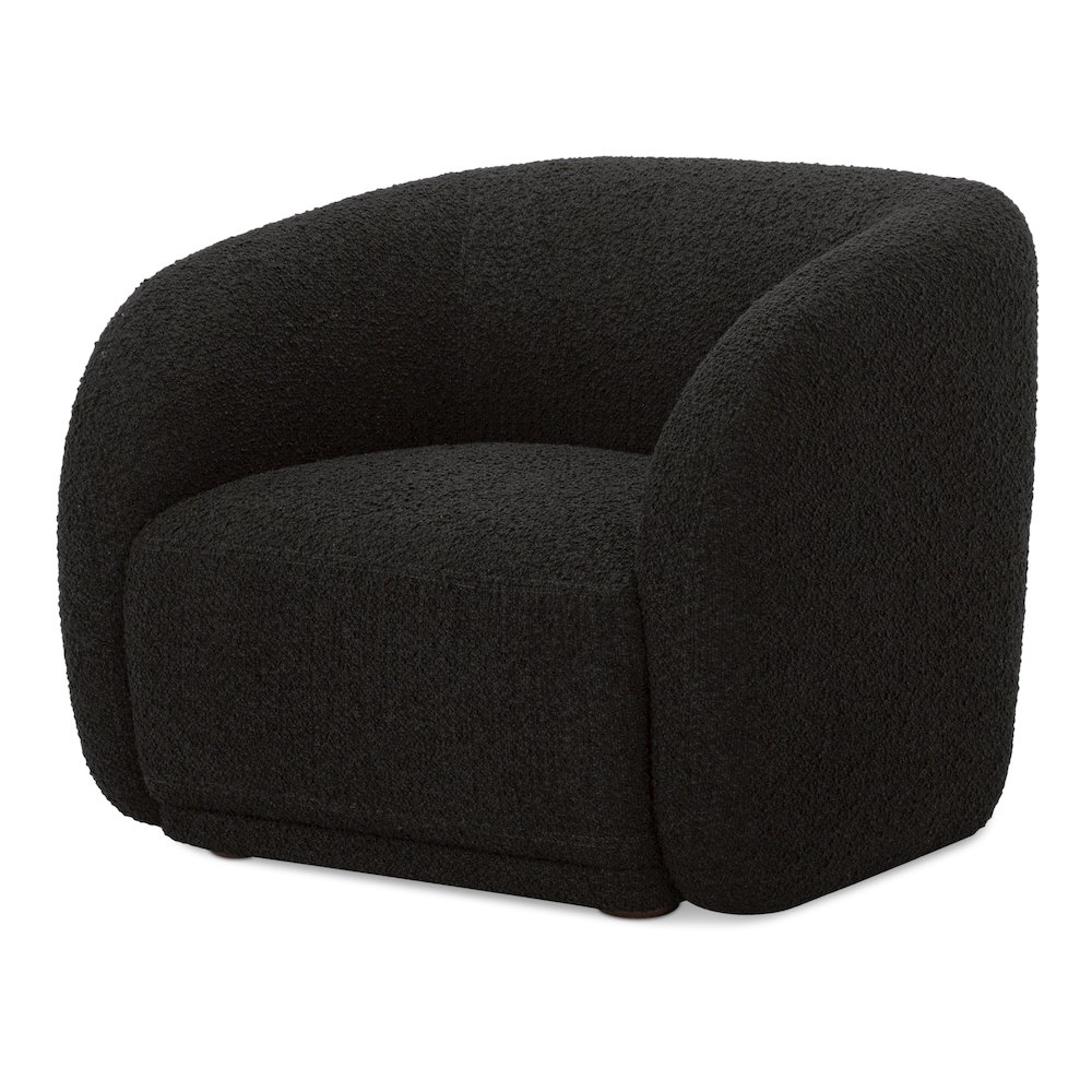 Faye Accent Chair Black Boucle