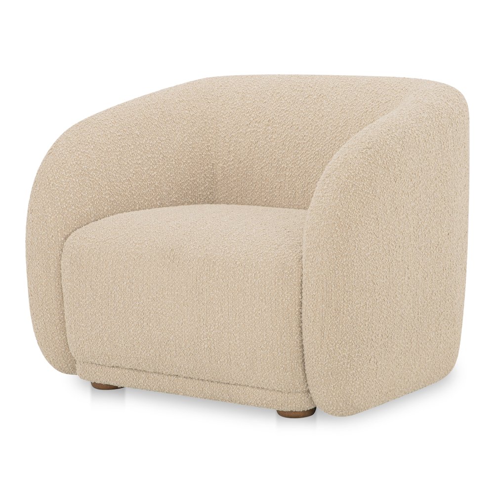 Faye Accent Chair Beige Boucle