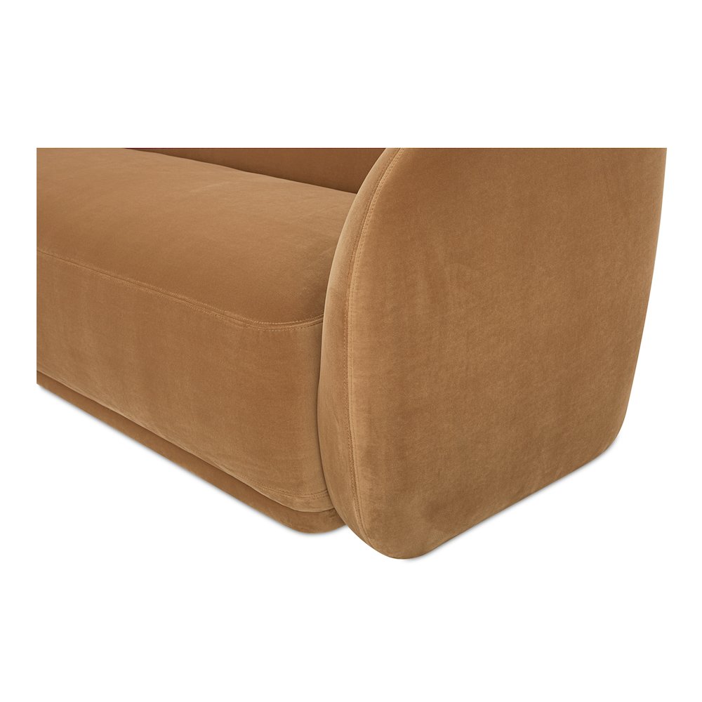 Faye Sofa Tan Faux Mohair