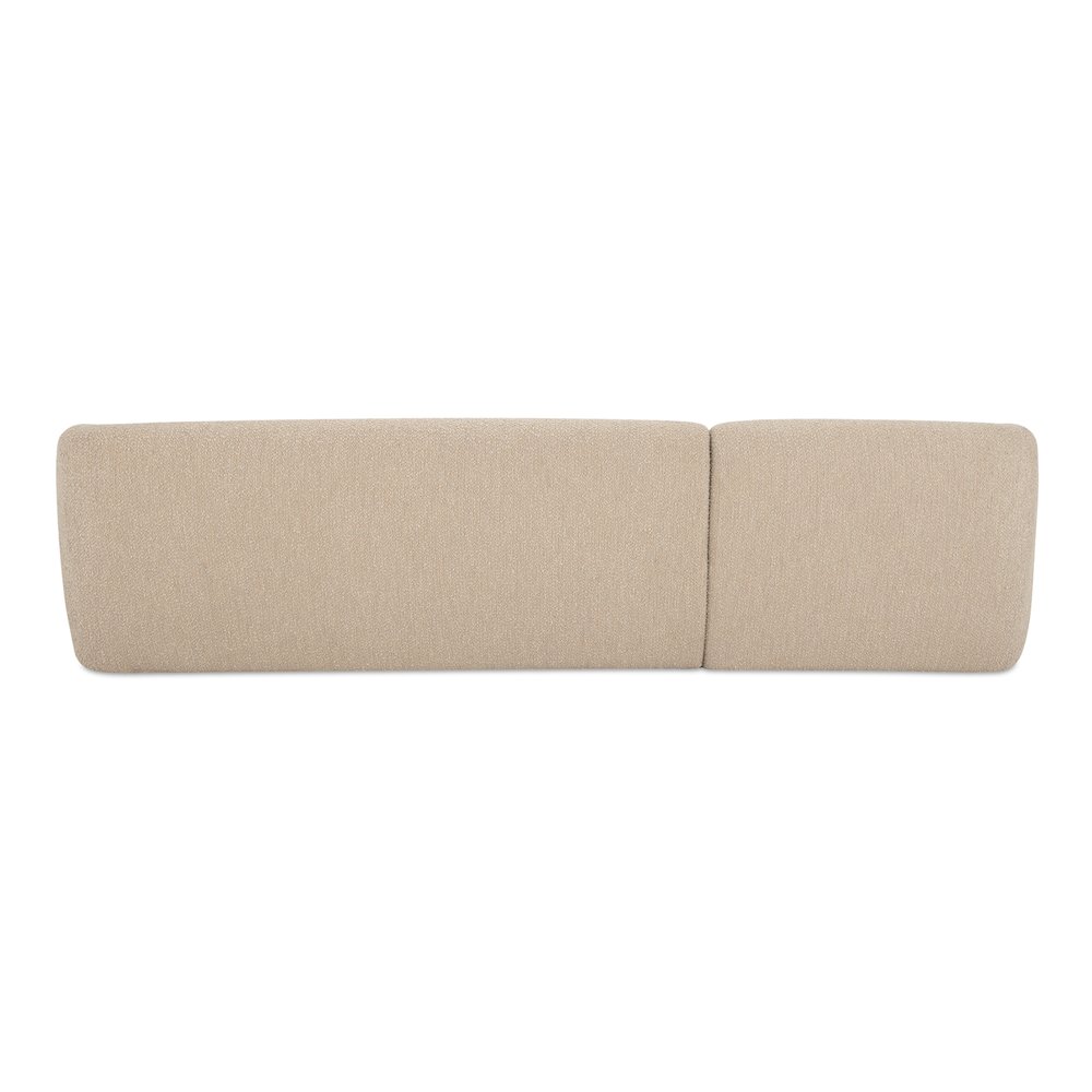 Faye Left Sectional Beige Boucle