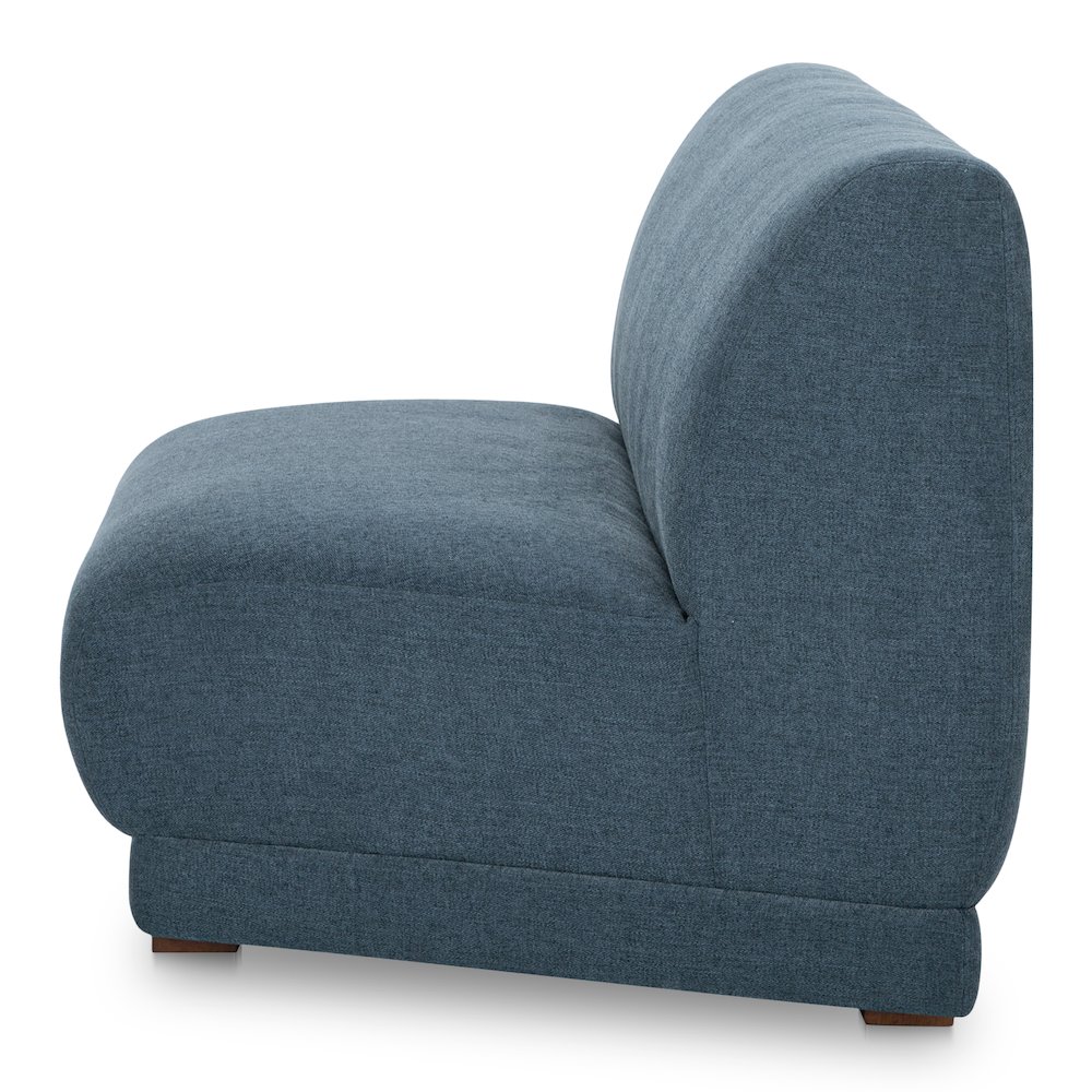 Fraser Wedge Slipper Chair Deep Blue
