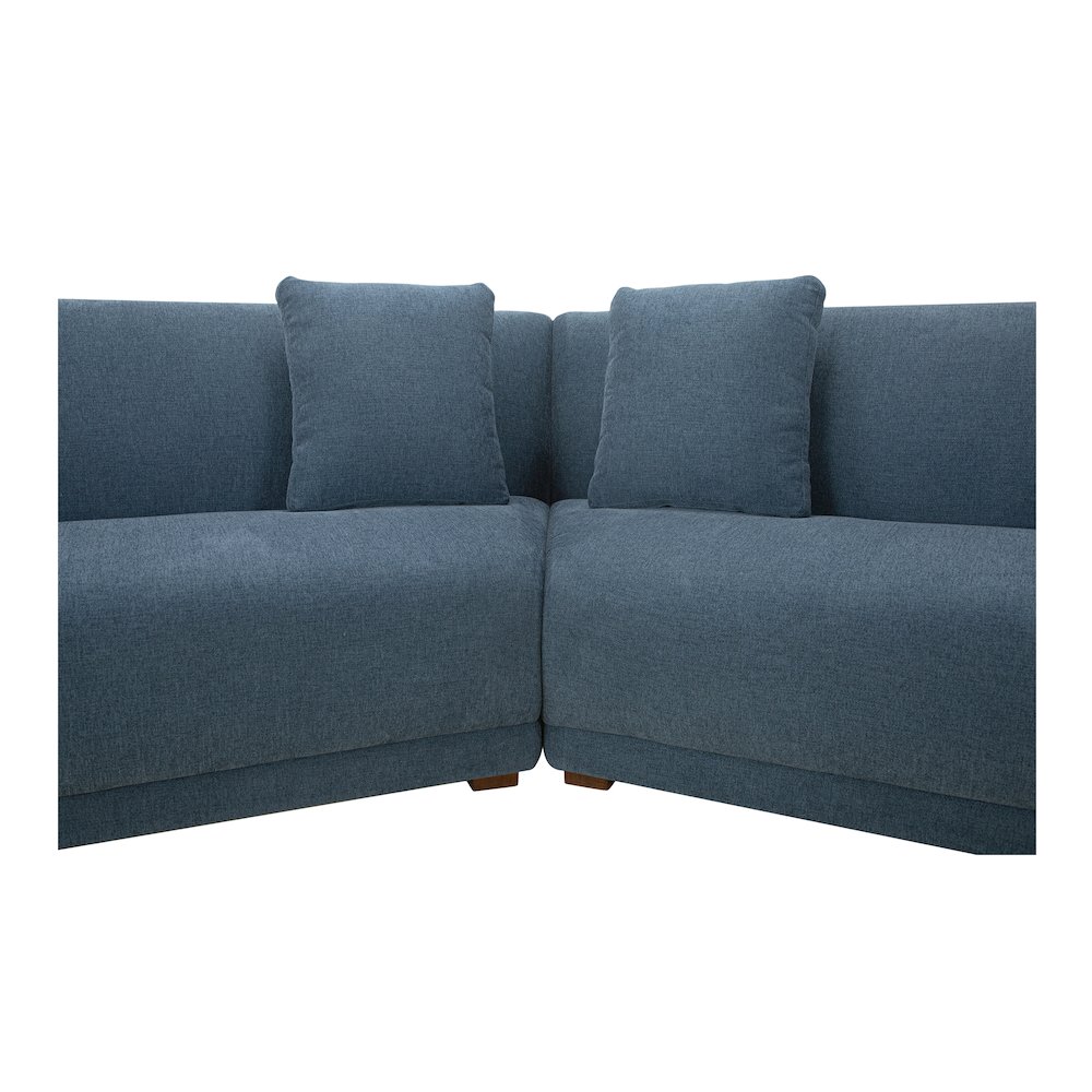 Fraser 5 Piece Modular Sectional Deep Blue