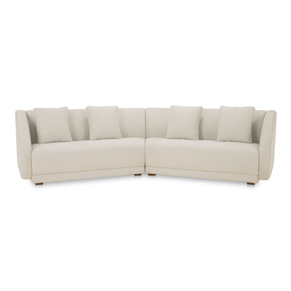 Fraser 2 Piece Modular Sofa White