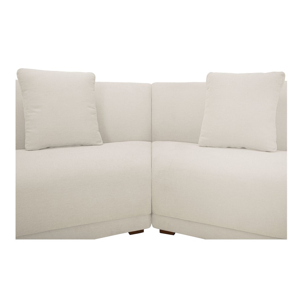 Fraser 2 Piece Modular Sofa White