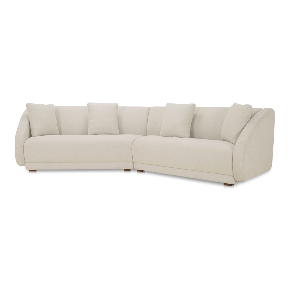 Fraser 2 Piece Modular Sofa White