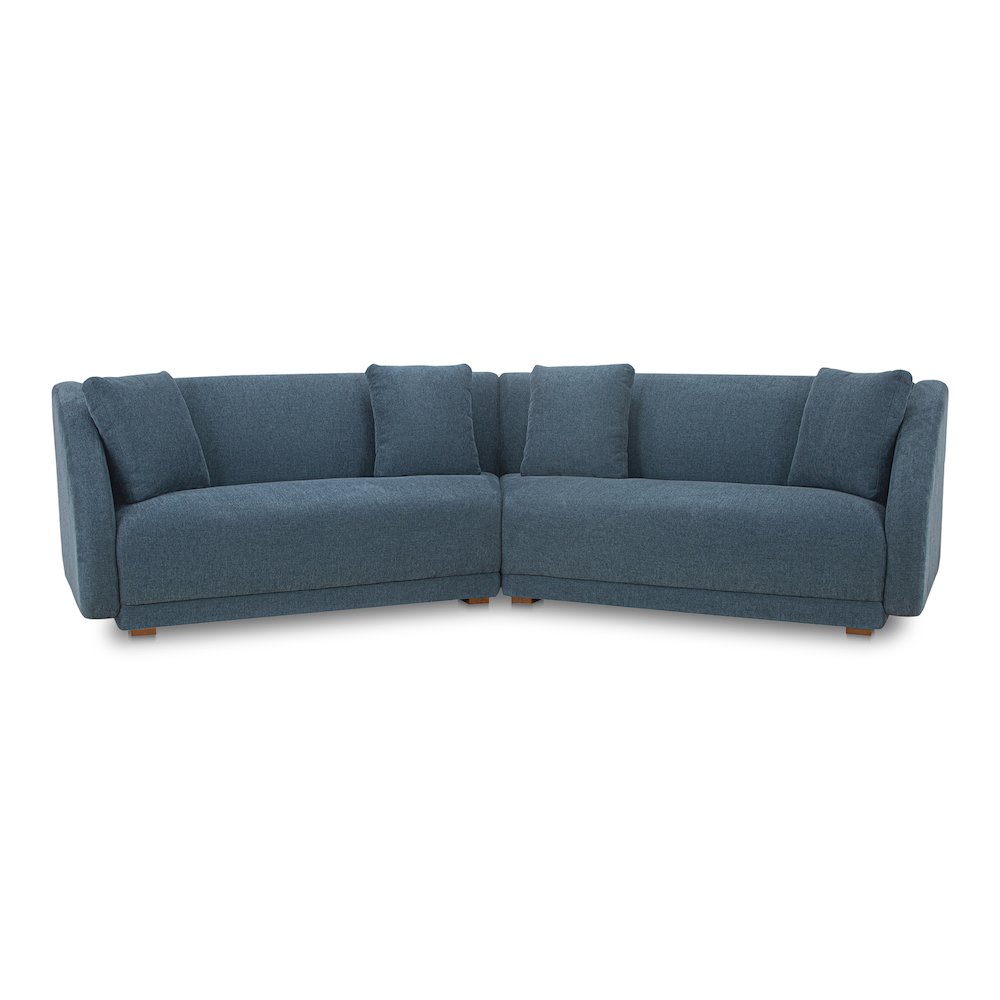 Fraser 2 Piece Modular Sofa Deep Blue