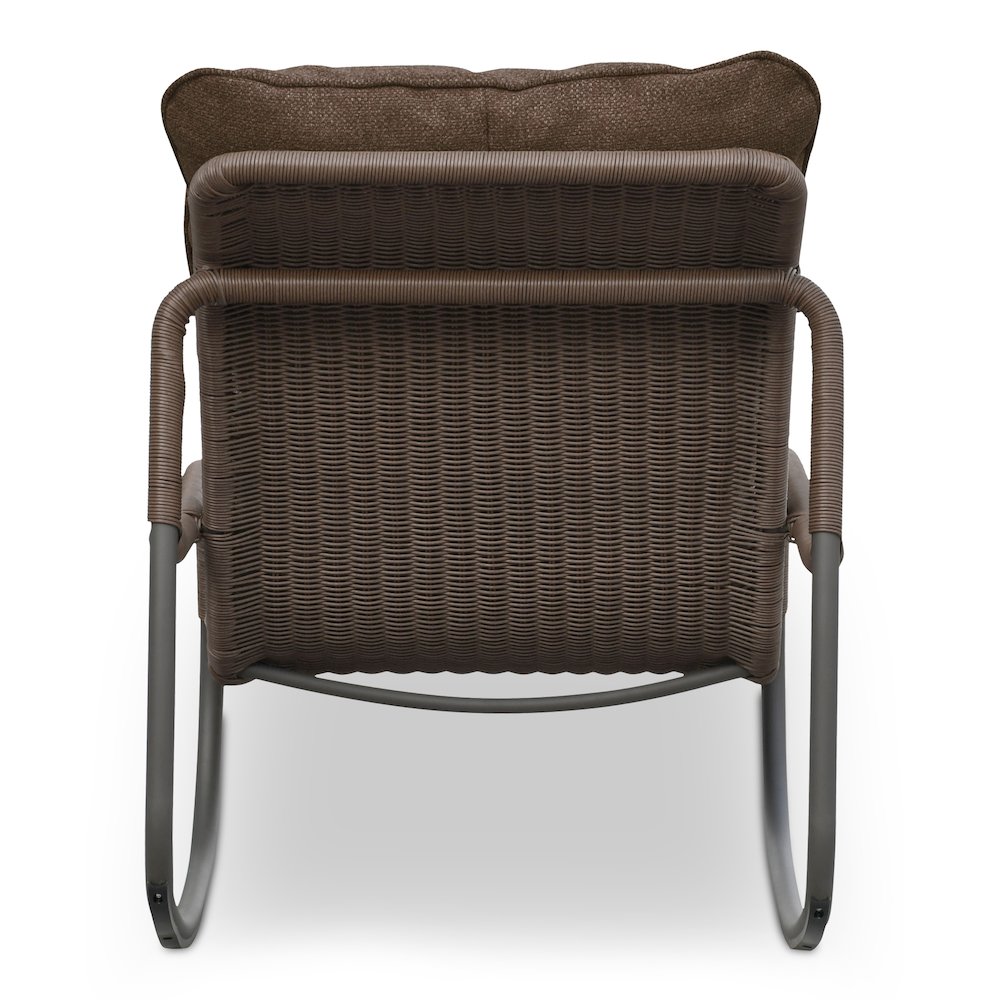 Lyra Outdoor Rocking Chair Brown