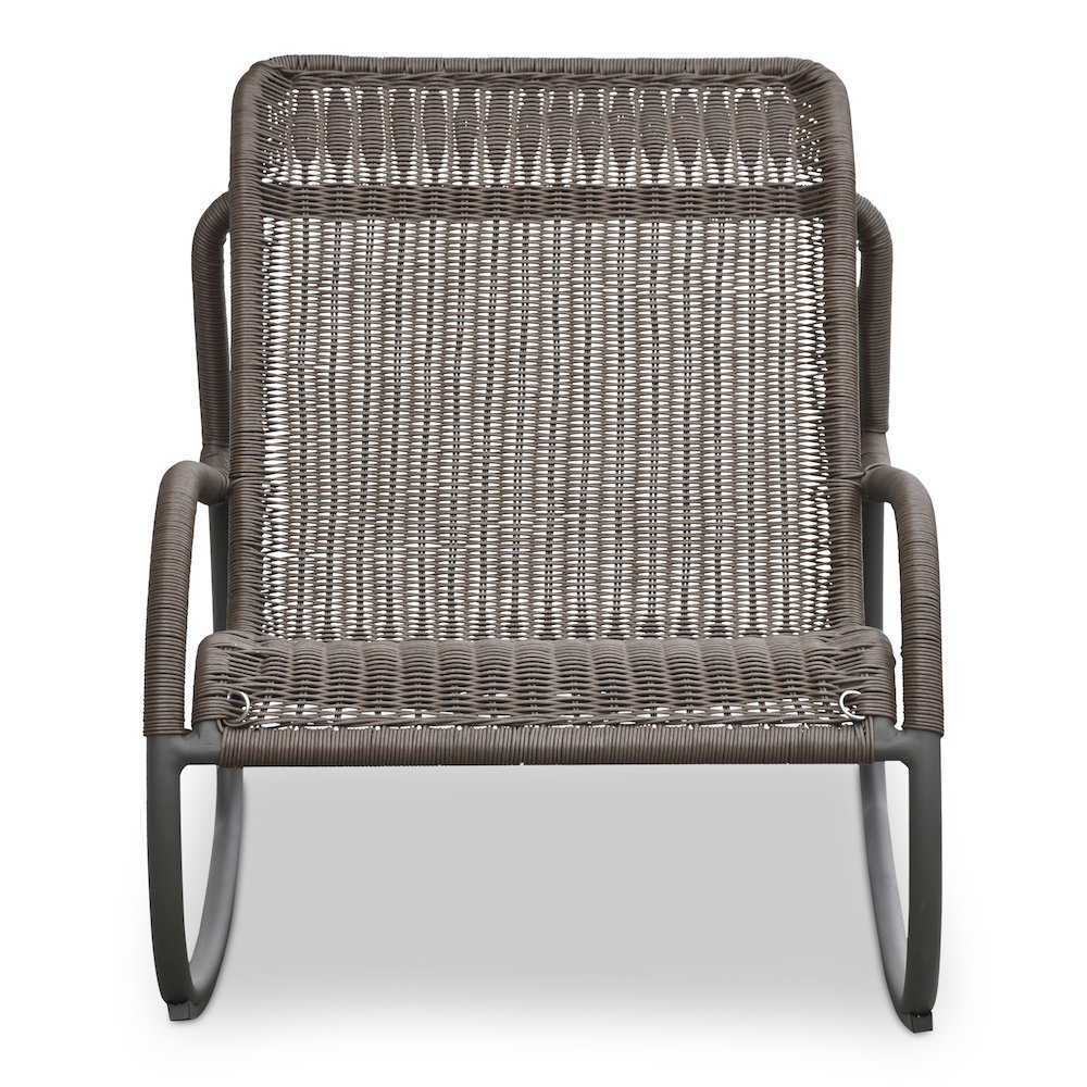 Lyra Outdoor Rocking Chair Brown